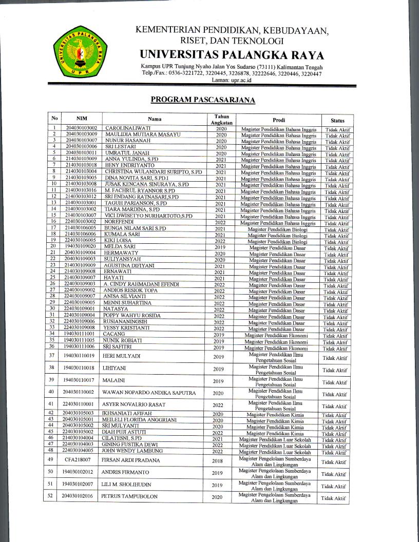 Pengumuman Perpanjangan Ketiga Jadwal Pendaftaran Ulang Her